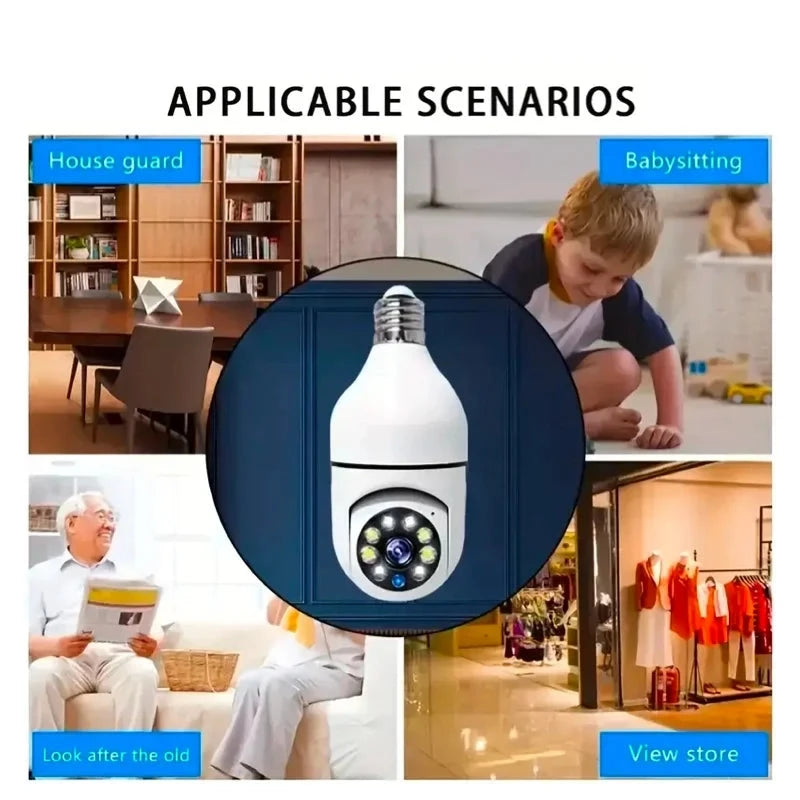 2.4G E27 Bulb Wifi Surveillance Camera