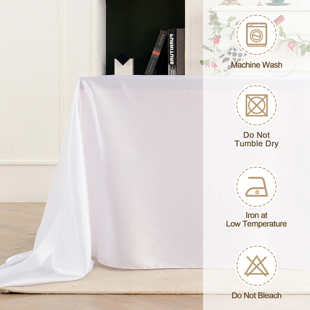 New Satin Tablecloth Wedding Table