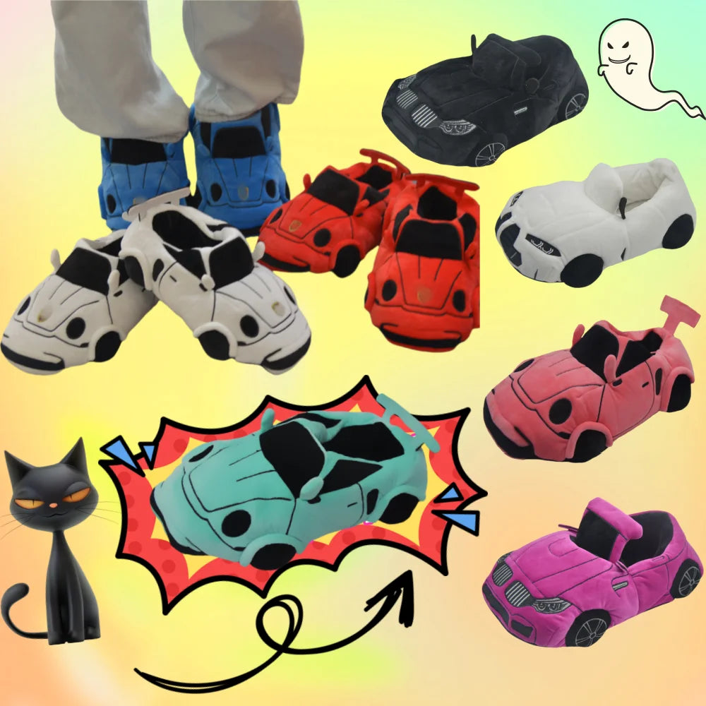 Car Plush Slippers - Improve Center