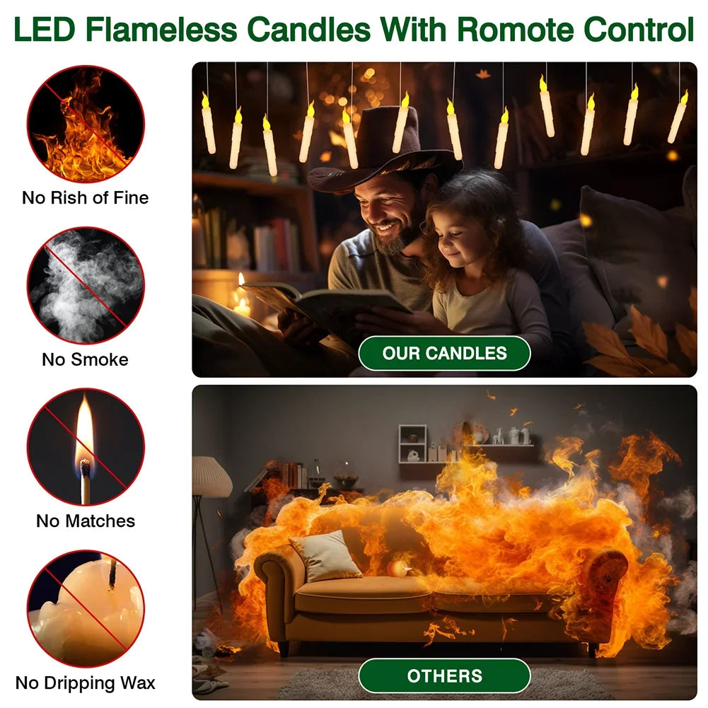 Floating Candles with Magic Wand