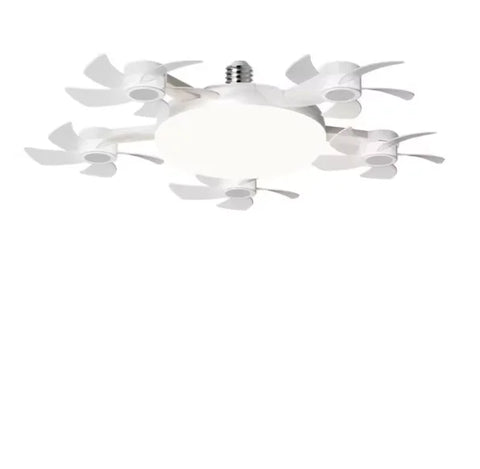 Modern Smart Ceiling Fan Light – Silent Remote-Controlled Dimmable LED