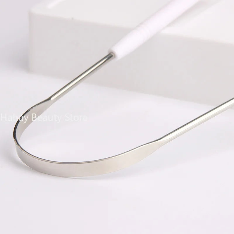 1PCS Stainless Steel Tongue Scraper