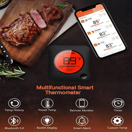 6-Probe Bluetooth Meat Thermometer - Improve Center