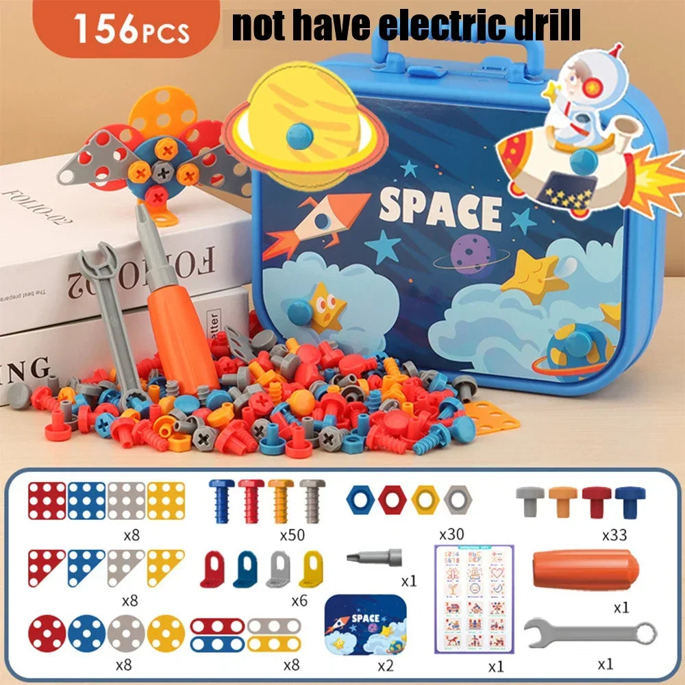 Electric Set Drill Screw Kids Toy - Improve Center