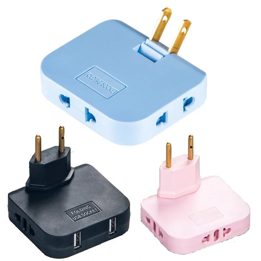 3 in 1 US Extension Plug Multi-Plug