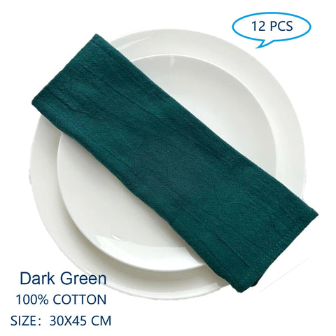 12 30x45cm Table Cloth Napkins - Improve Center