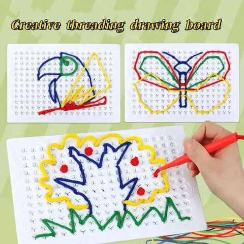Thread Board Lacing Toy - Improve Center