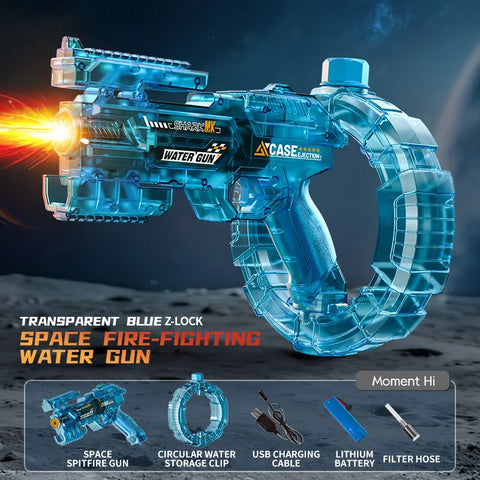 Space Electric Water Gun Toy with LED Lights